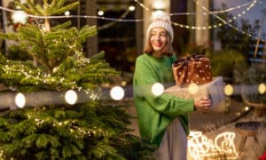 decoracion exterior terraza balcon navidad