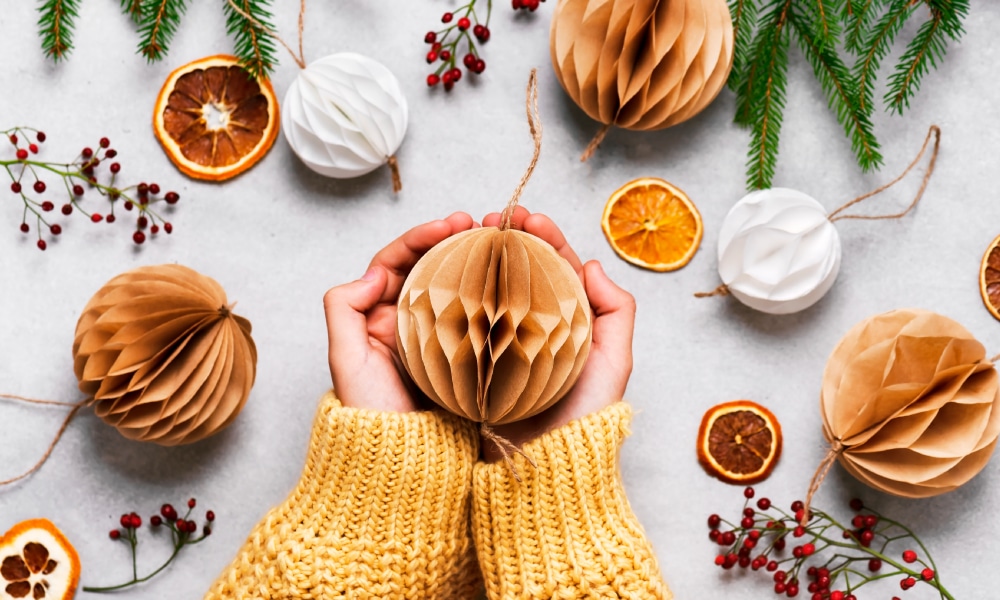 Decoración ecológica para Navidad