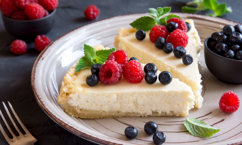 Cheesecake Pastel exprés de queso y galletas en airfryer